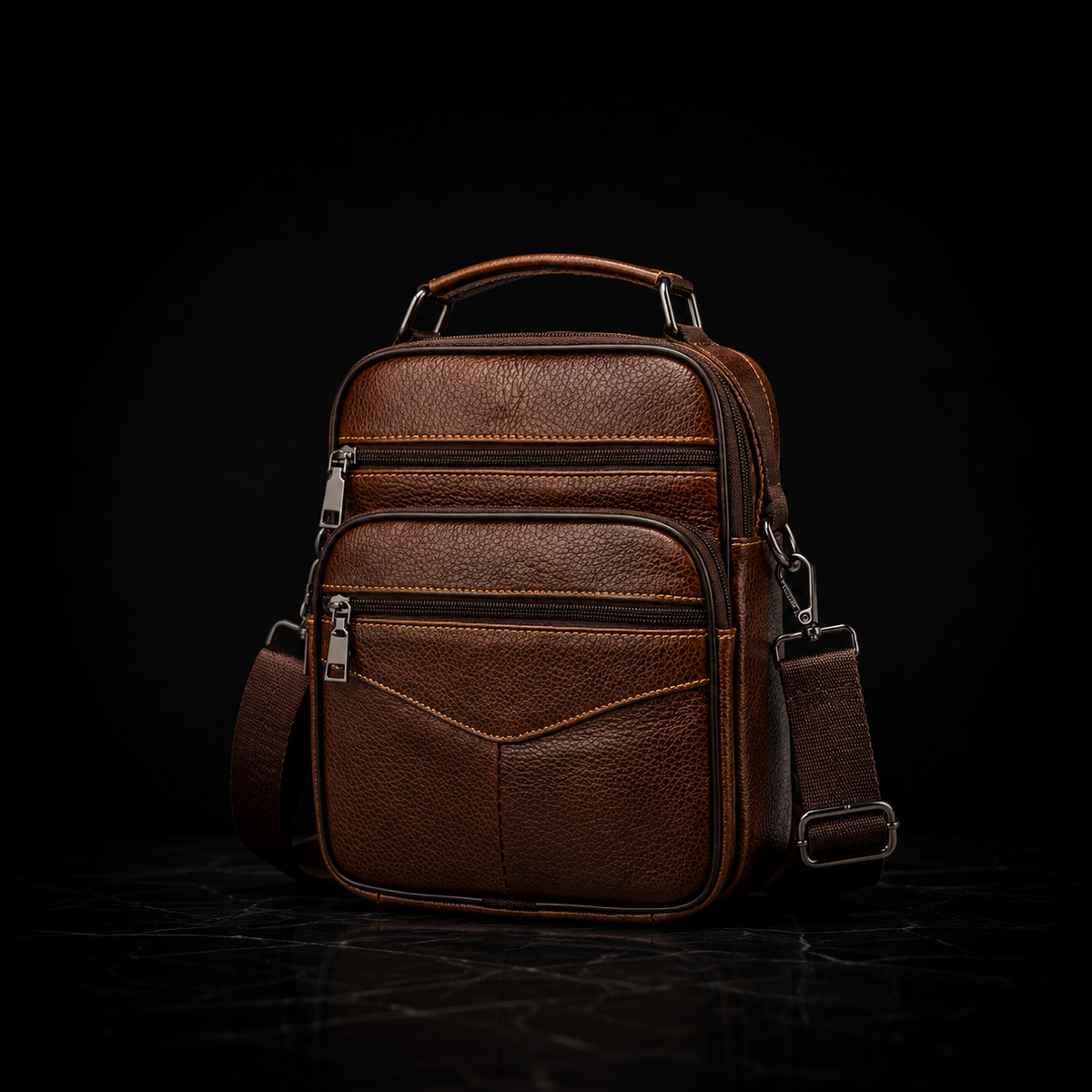 Velora Executive Leather Crossbody Bag