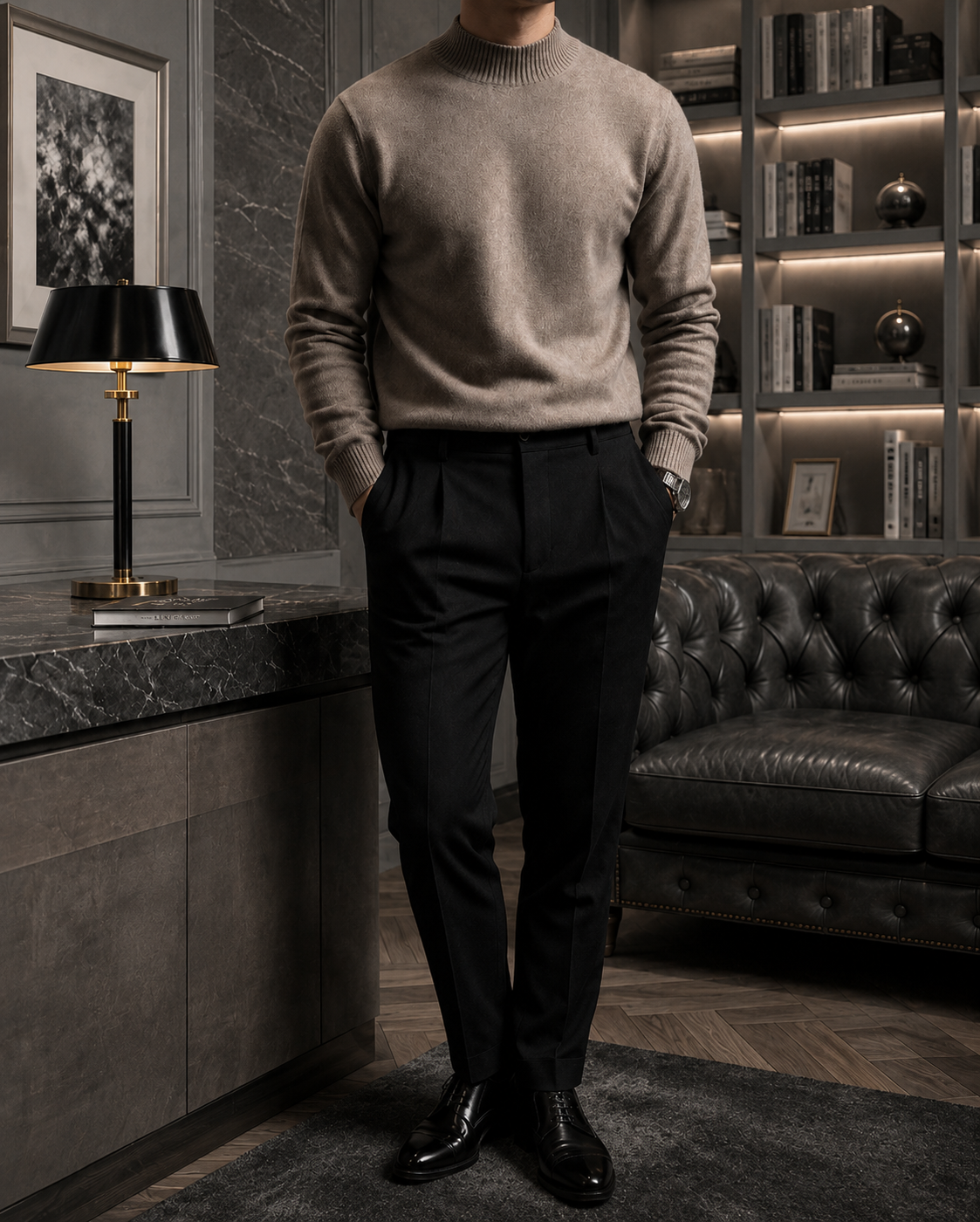 The Velora Cashmere Turtleneck