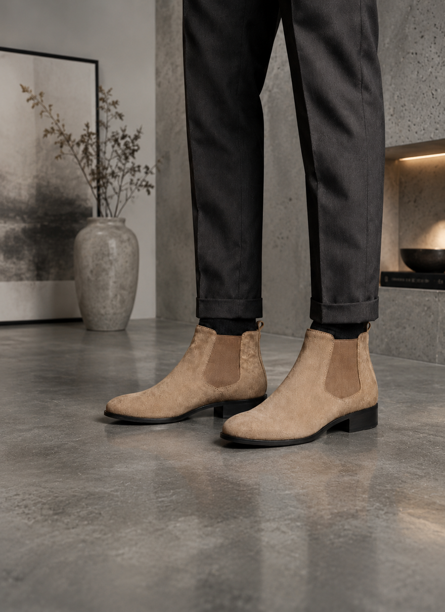 Velora Regent Suede Chelsea Boots