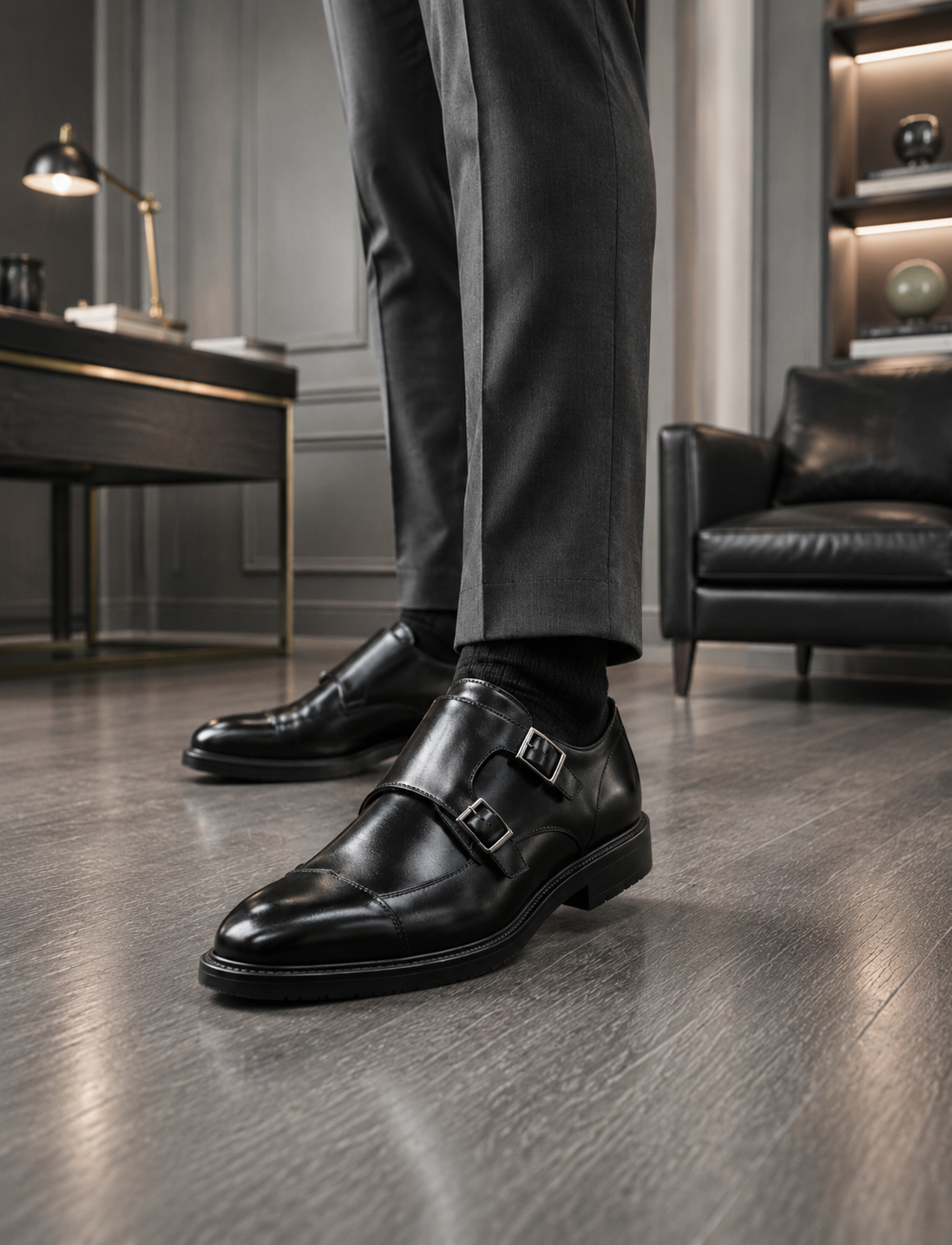 The Regent Double-Monk Leather Shoes