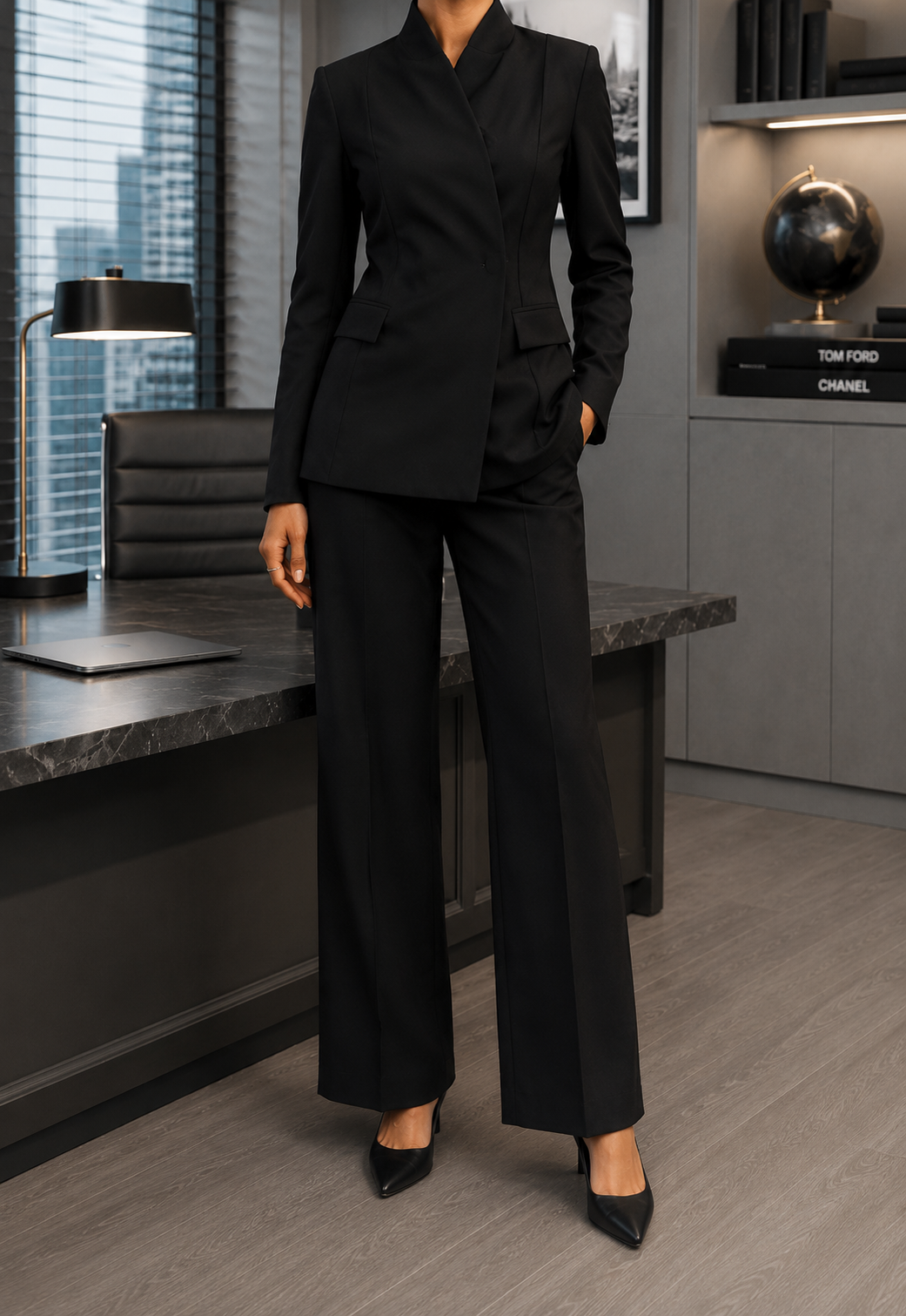 The Executive Noir Women’s Pantsuit